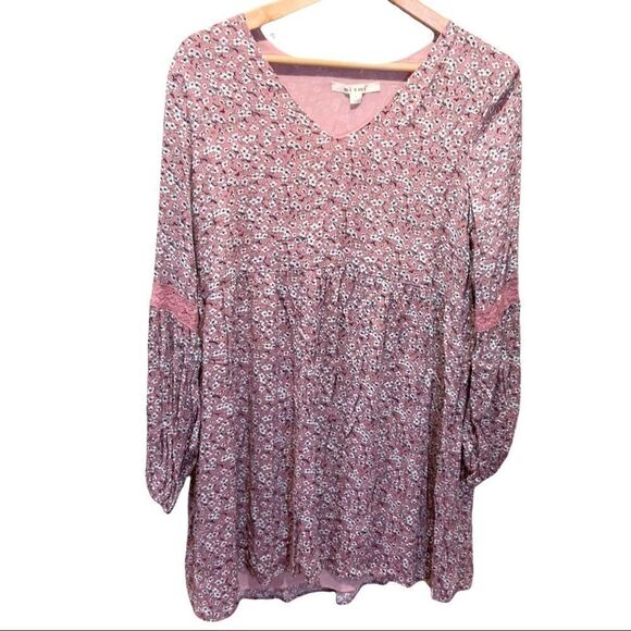 Miami || Pink Floral Print Dress || Small - Picture 4 of 12